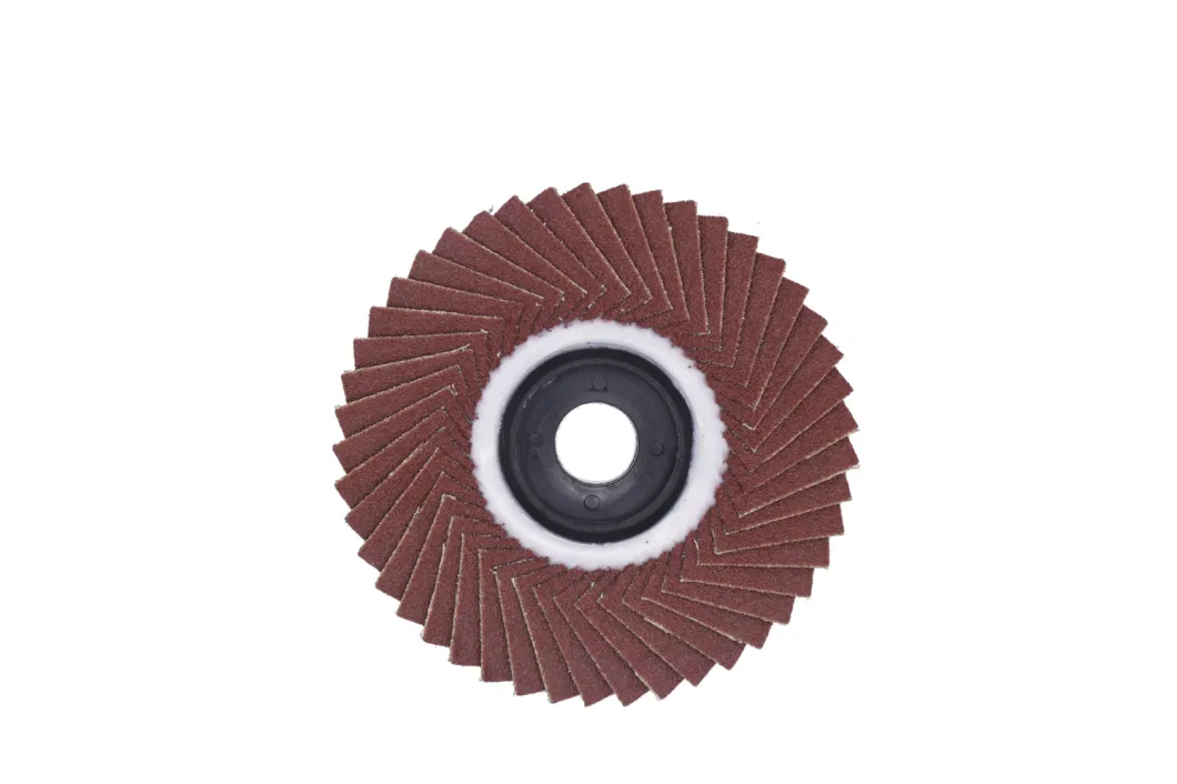 4" 60# Chinese Manufacturer Alumina Flower Radial Flap Disc with Long Service Life as Abrasive Tooling for Polihsing Grinding in Korea Market