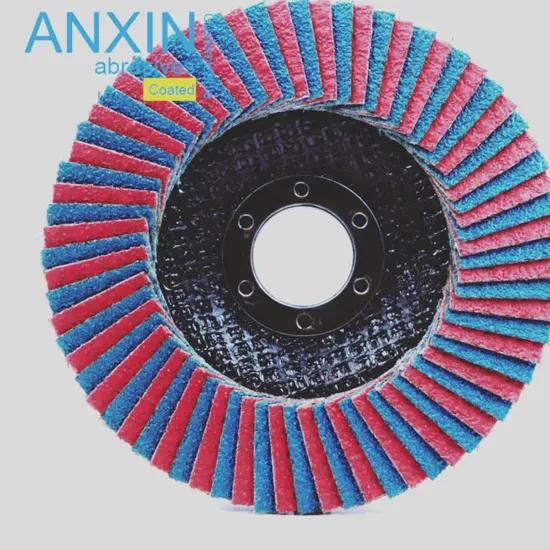 Disco de láminas entrelazadas de cerámica y circonio de 5 pulgadas para eliminar el desbarbado