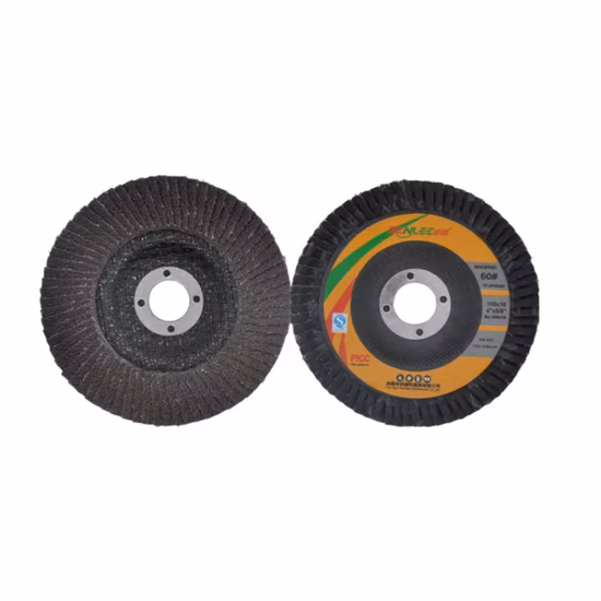 Disco de aleta semicurvado de cerámica de 115*22 mm para rectificado de metal y acero inoxidable
